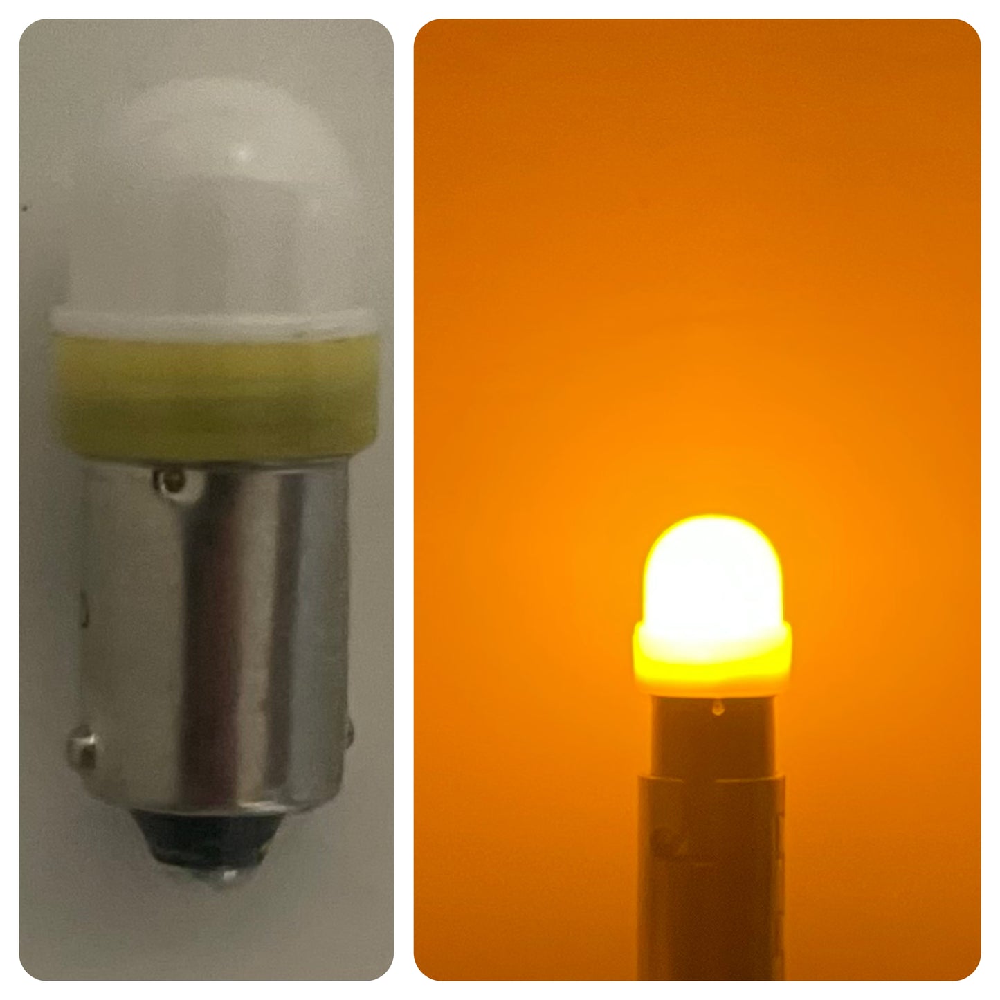#47 Frosted Non-Ghosting LED - 6.3V AC/DC Bayonet Base | Choose Your Color