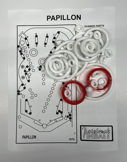 Jeutel Papillon Pinball Machine Rubber Ring Kit