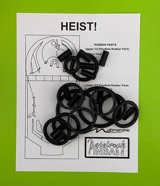 P3 Multimorphic Heist Pinball Machine Rubber Ring Kit
