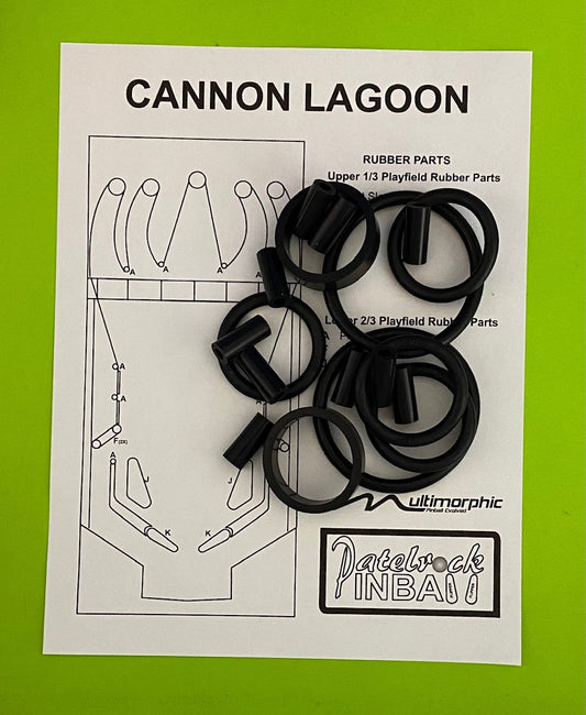 P3 Multimorphic Cannon Lagoon Pinball Machine Rubber Ring Kit