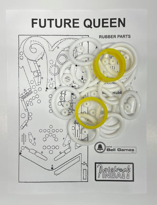 Nuova Bell Games Future Queen Pinball Machine Rubber Ring Kit