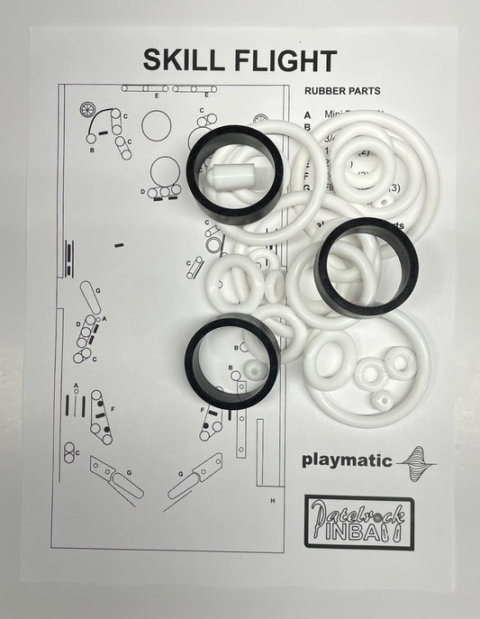 Playmatic Skill Flight Pinball Machine Rubber Ring Kit