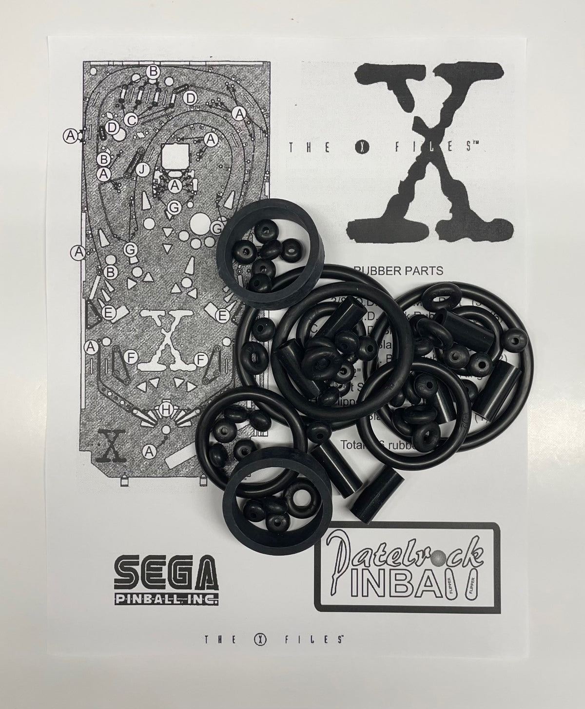 X Files Pinball Sega The X-Files Pinball Machine Rubber Ring Kit – Patelrock Pinball