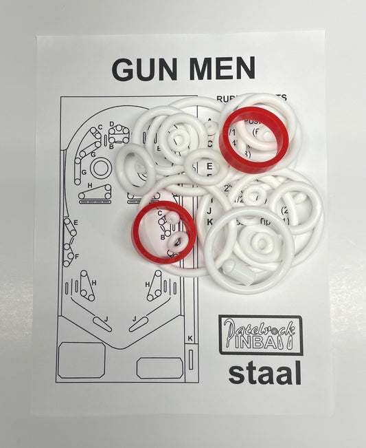 Staal Gun Men Pinball Machine Rubber Ring Kit