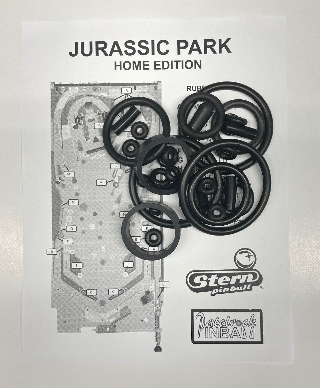 Stern Jurassic Park | Home Edition Pinball Machine Rubber Ring Kit