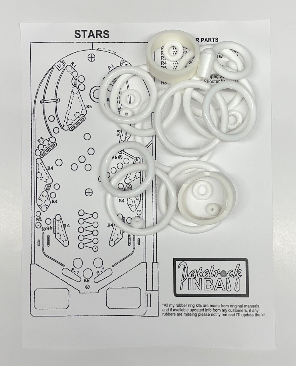 Stern Stars Pinball Machine Maintenance Kit