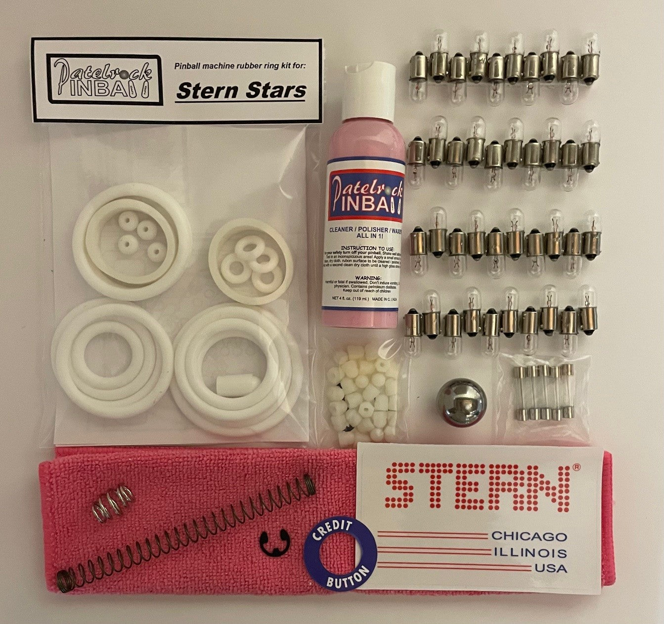 Stern Stars Pinball Machine Maintenance Kit