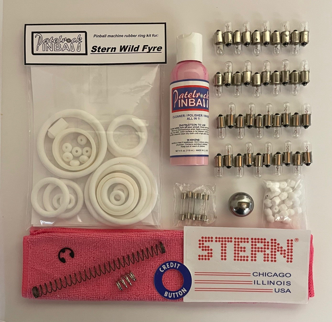 Stern Wild Fyre Pinball Machine Maintenance Kit