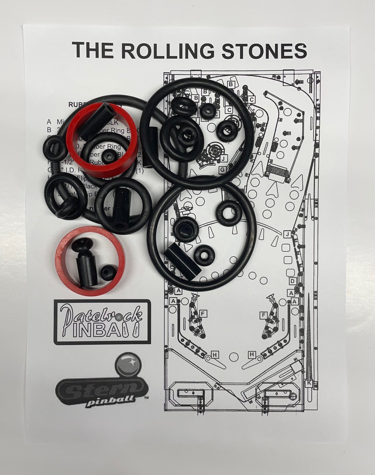 Stern The Rolling Stones Pinball Machine Maintenance Kit