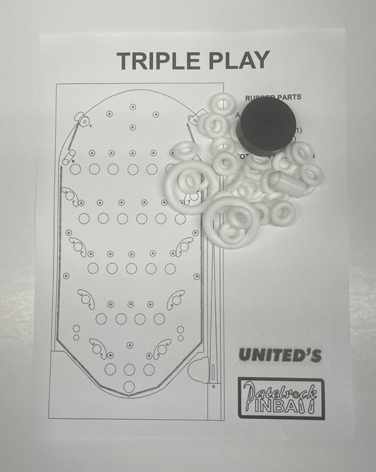 United Triple Play Bingo Machine Rubber Ring Kit