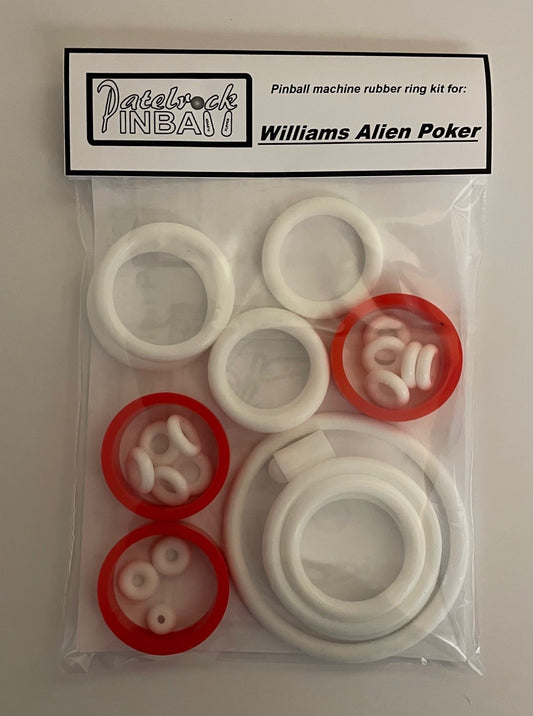 Williams Alien Poker Pinball Machine Rubber Ring Kit