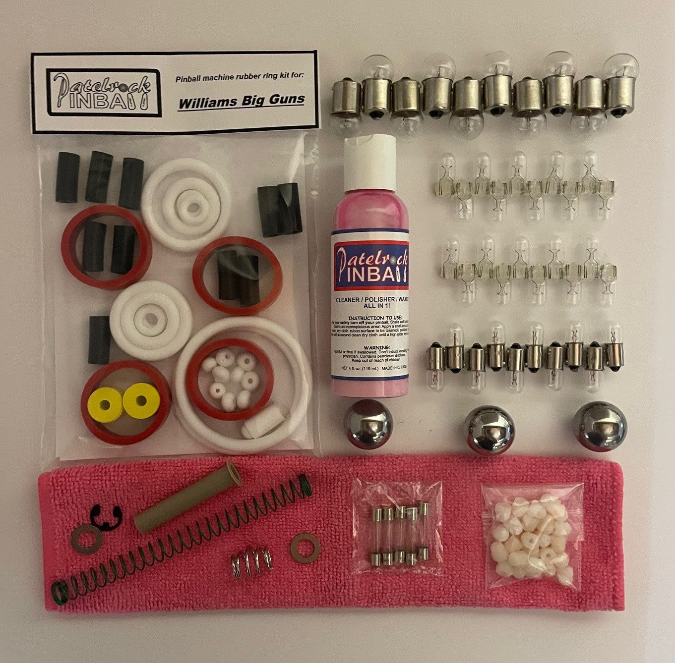 Williams Big Guns Pinball Machine Maintenance Kit
