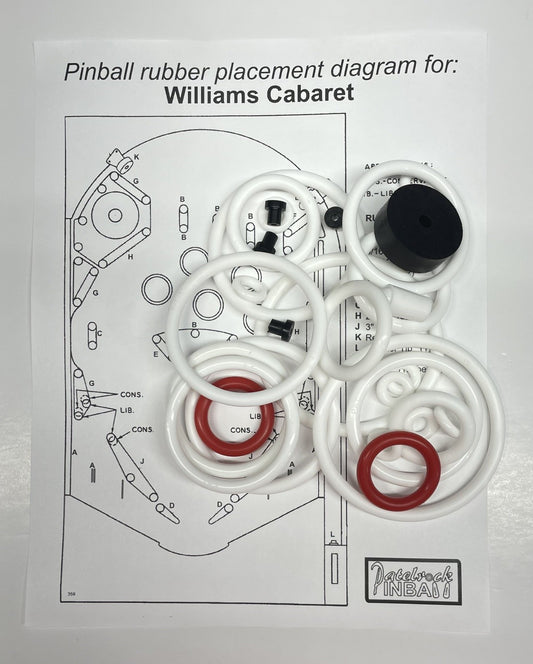Williams Cabaret Pinball Machine Maintenance Kit