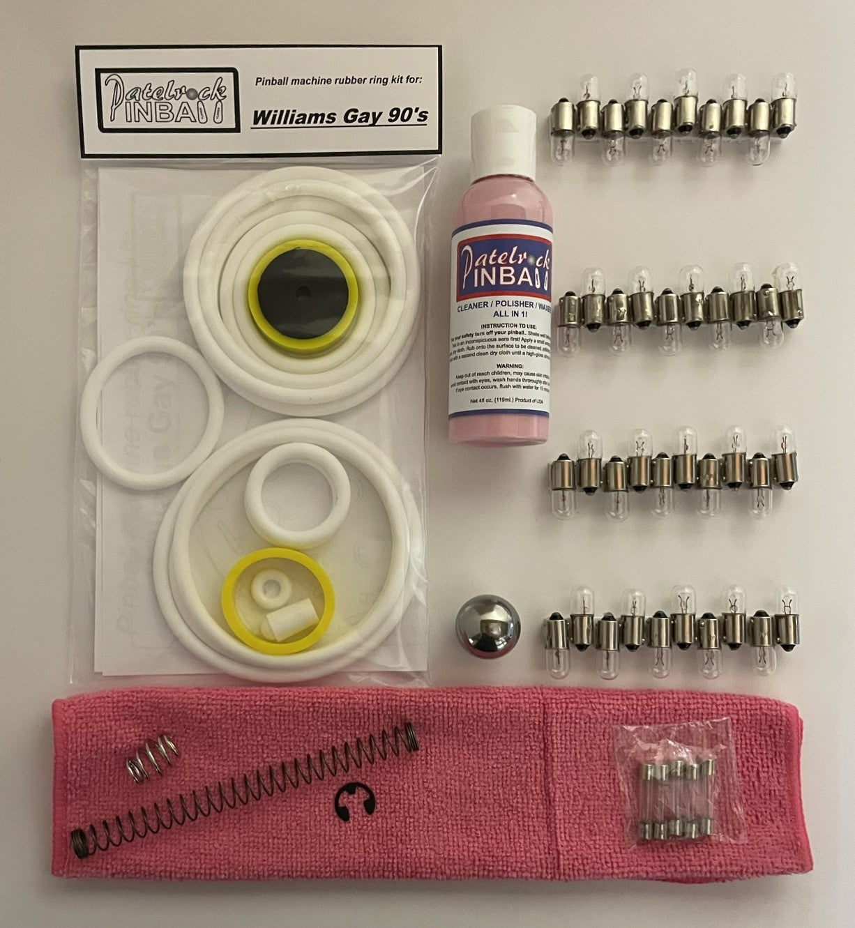 Williams Gay 90's Pinball Machine Maintenance Kit
