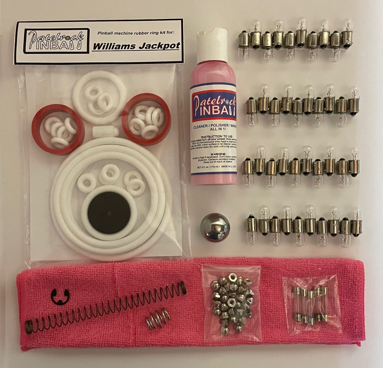 Williams Jackpot Pinball Machine Maintenance Kit