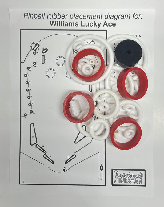 Williams Lucky Ace Pinball Machine Rubber Ring Kit