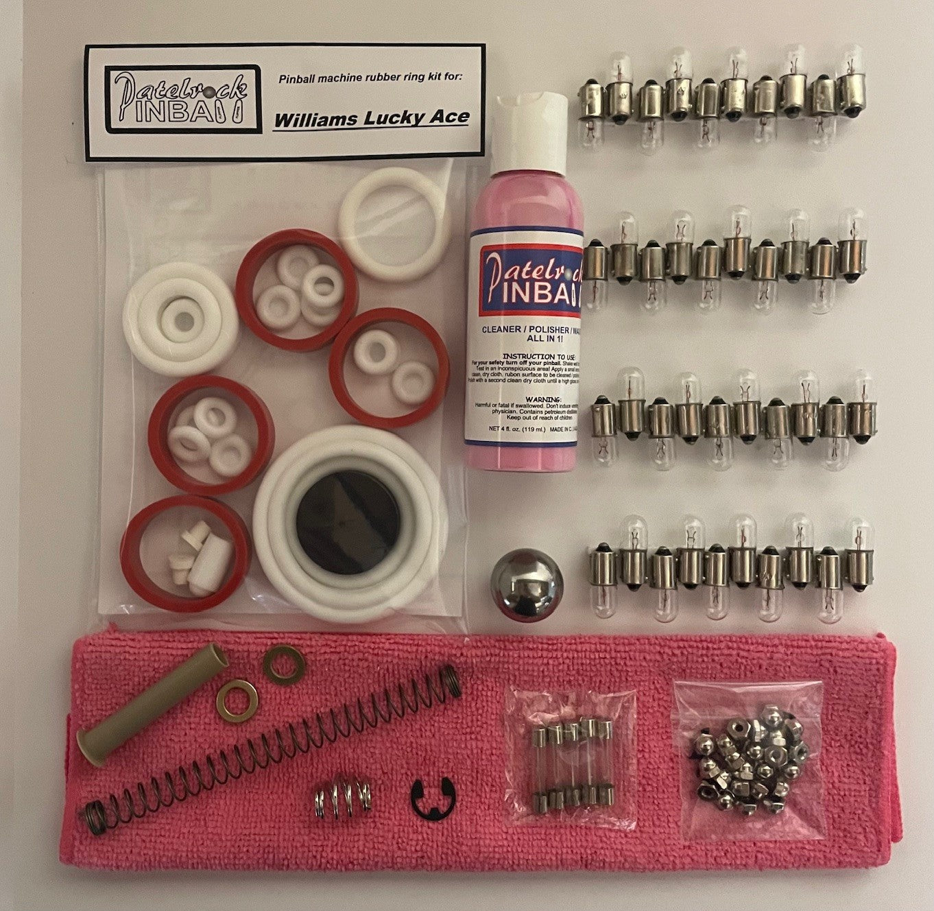 Williams Lucky Ace Pinball Machine Maintenance Kit