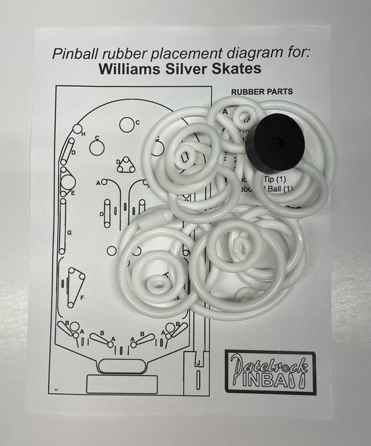 Williams Silver Skates Pinball Machine Rubber Ring Kit