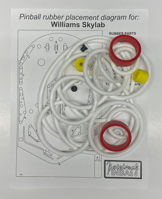 Williams Skylab Pinball Machine Rubber Ring Kit