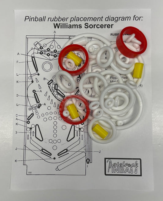 Williams Sorcerer Pinball Machine Maintenance Kit