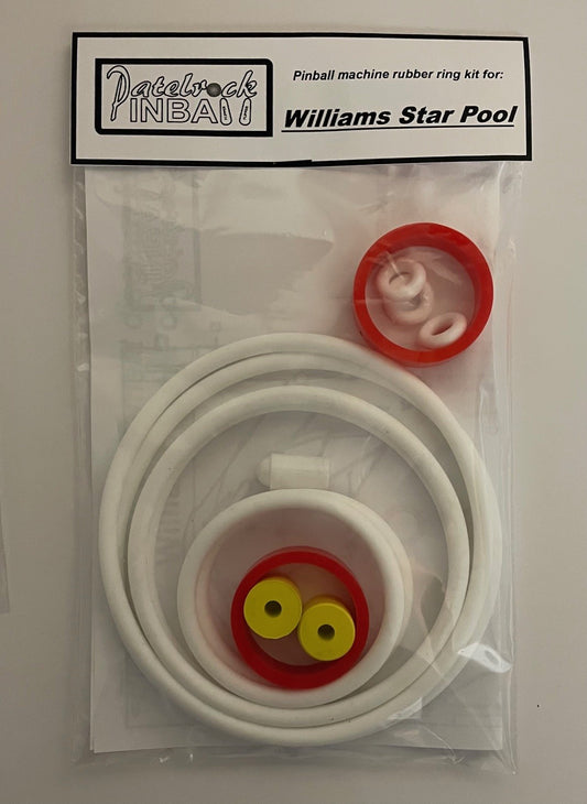 Williams Star Pool Pinball Machine Rubber Ring Kit
