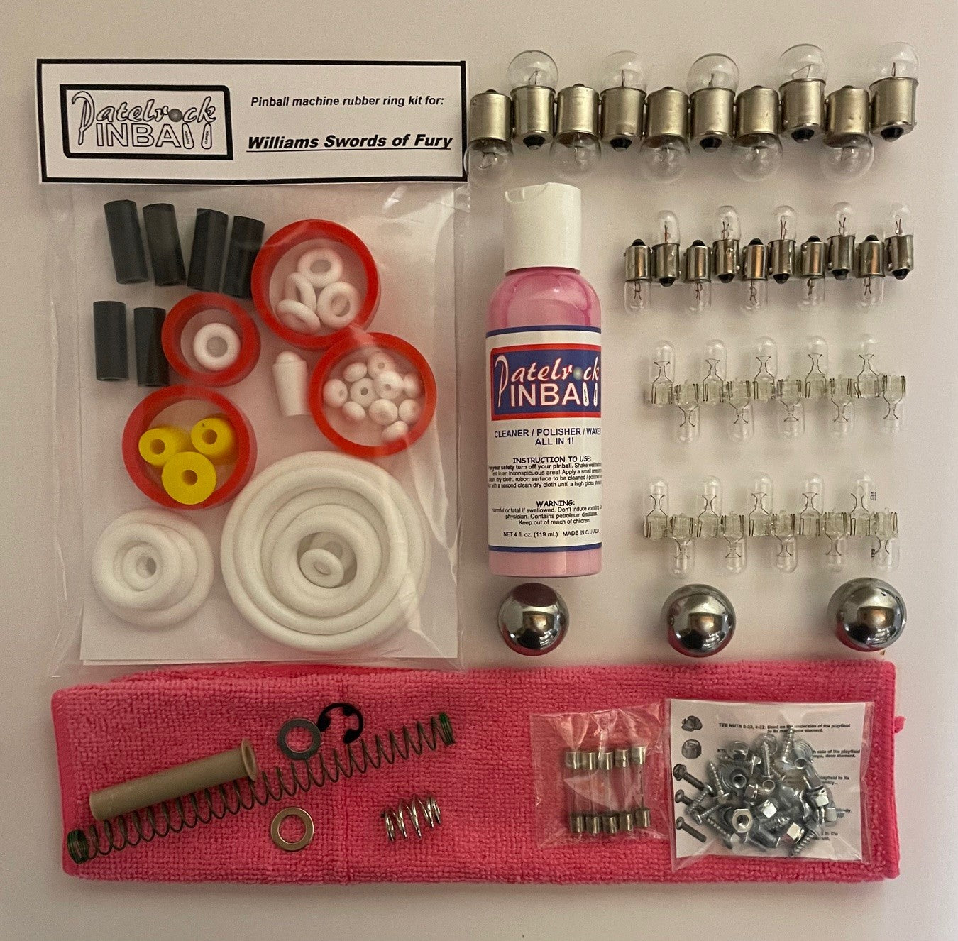 Williams Swords of Fury Pinball Machine Maintenance Kit