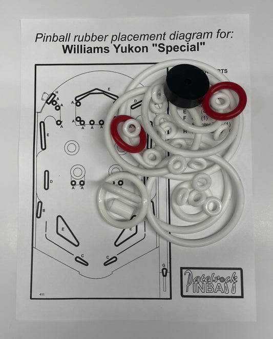 Williams Yukon (Special) Pinball Machine Rubber Ring Kit