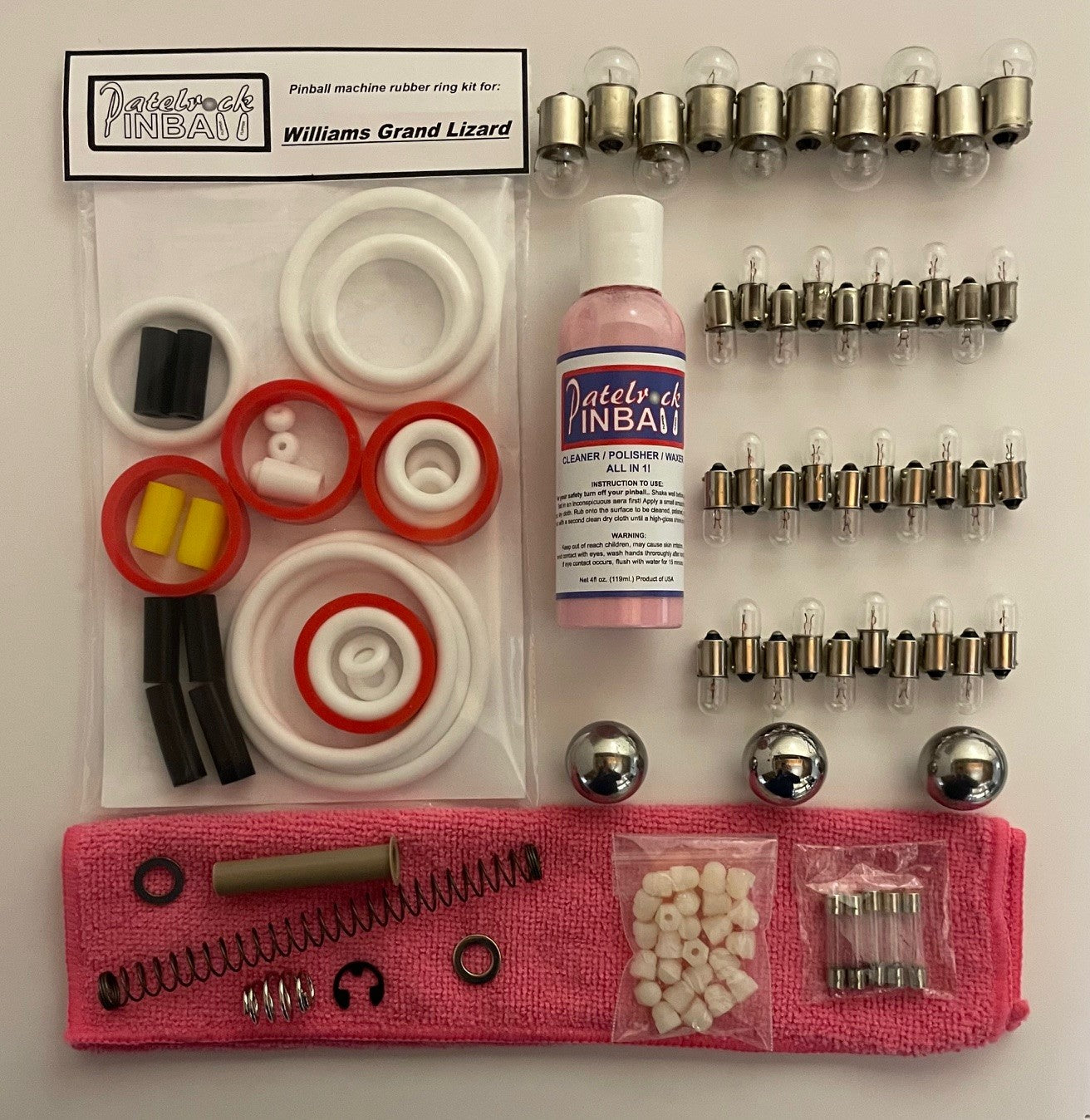 Williams Grand Lizard Pinball Machine Maintenance Kit