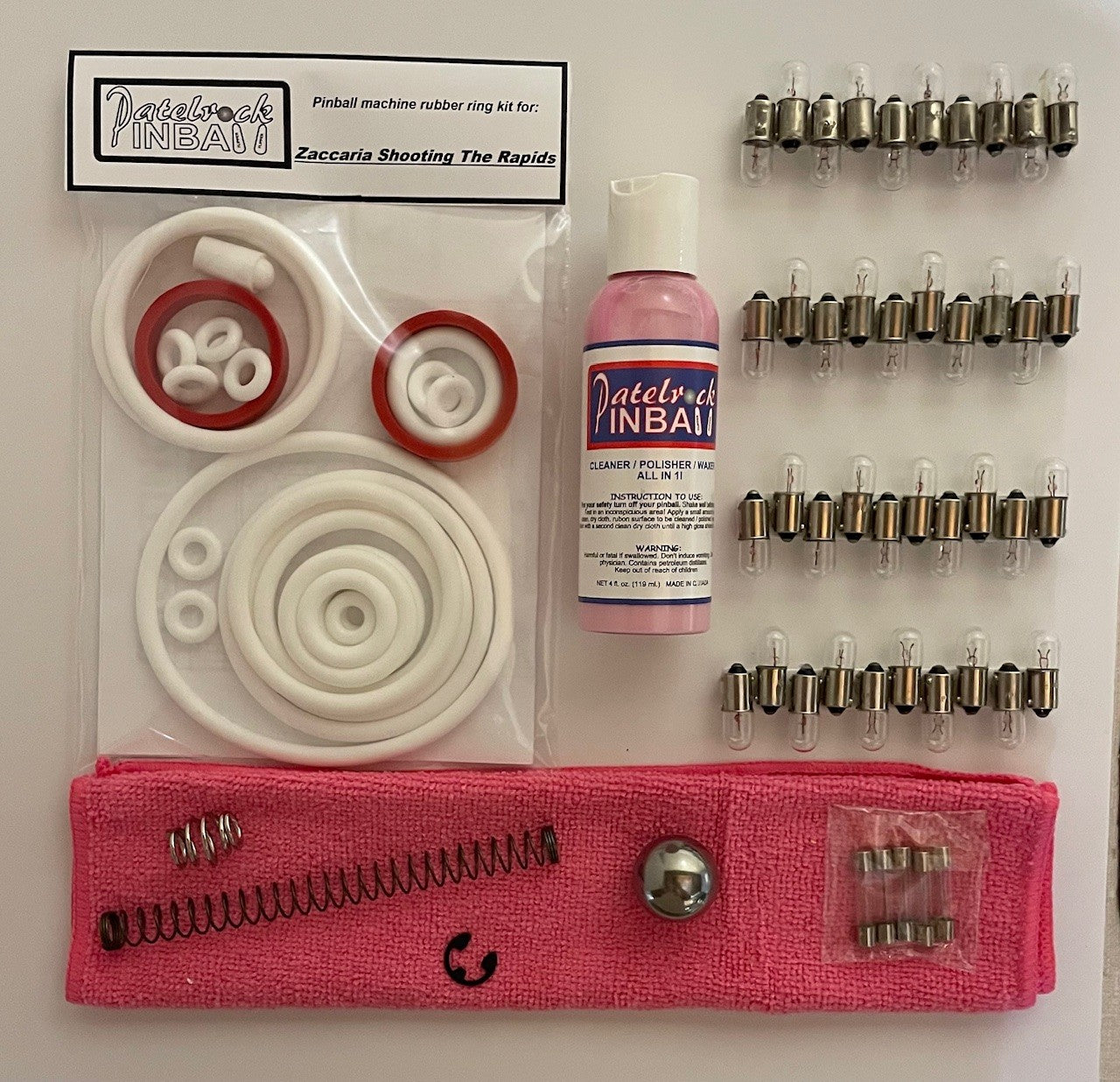 Zaccaria Shooting the Rapids Pinball Machine Maintenance Kit
