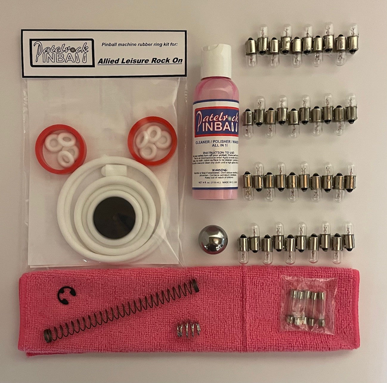 Allied's Leisure Rock On Pinball Machine Maintenance Kit
