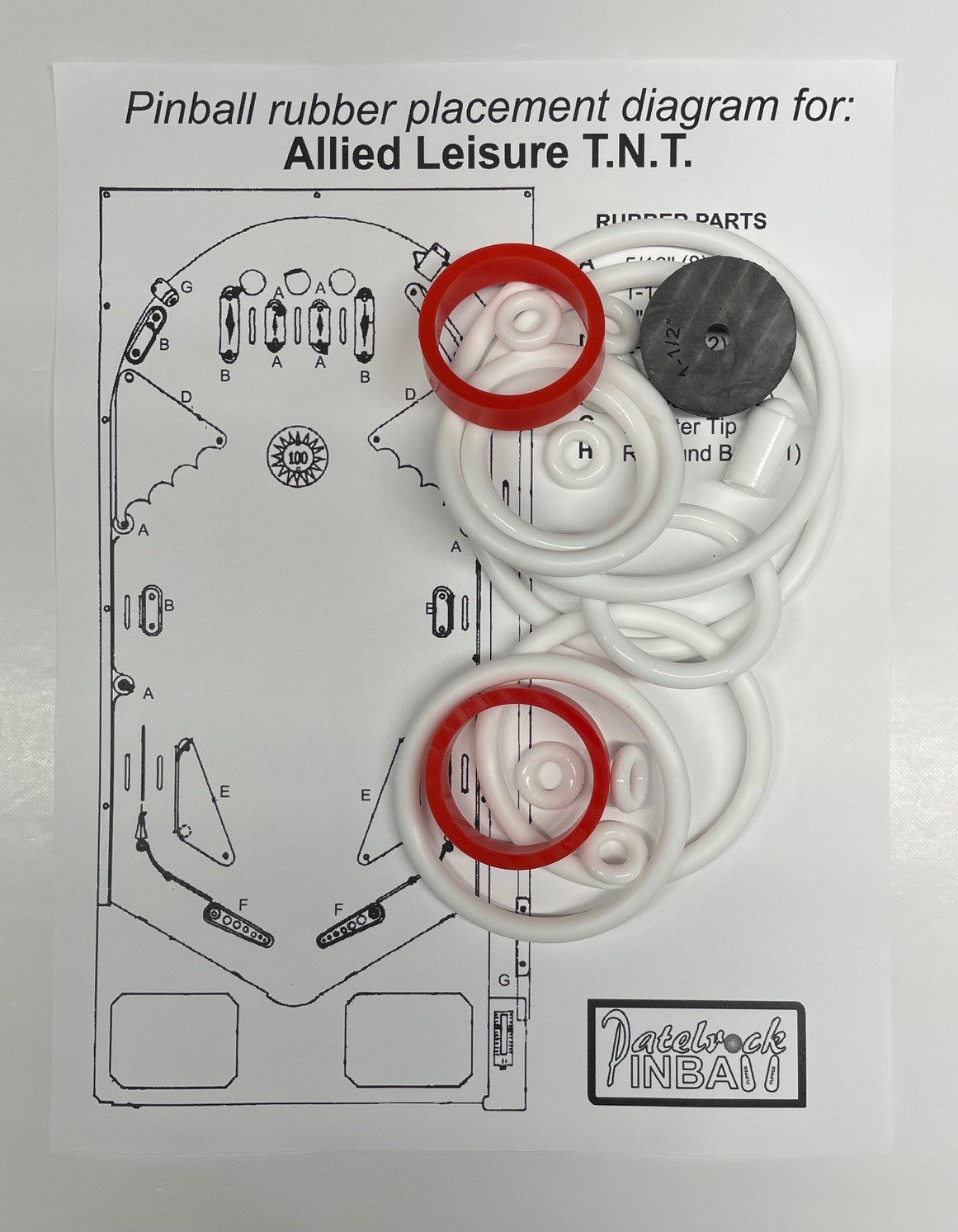 Allied's Leisure T.N.T. / TNT Pinball Machine Maintenance Kit