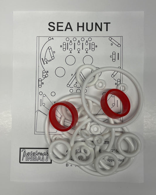Allied Leisure Sea Hunt Pinball Machine Rubber Ring Kit