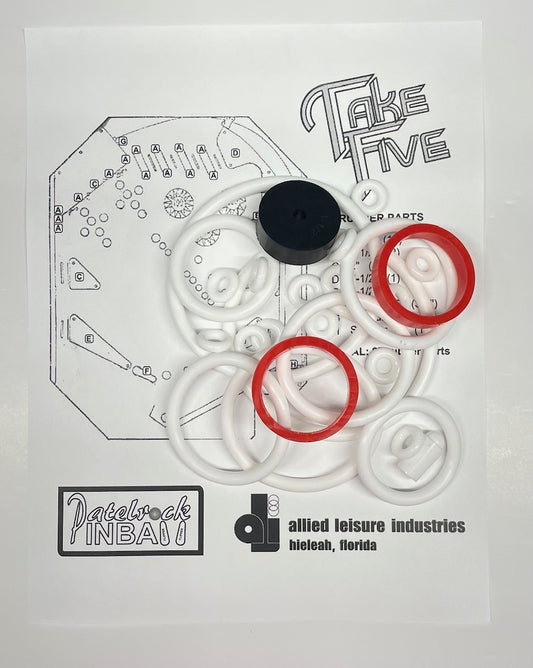 Allied Leisure Take Five Pinball Machine Rubber Ring Kit