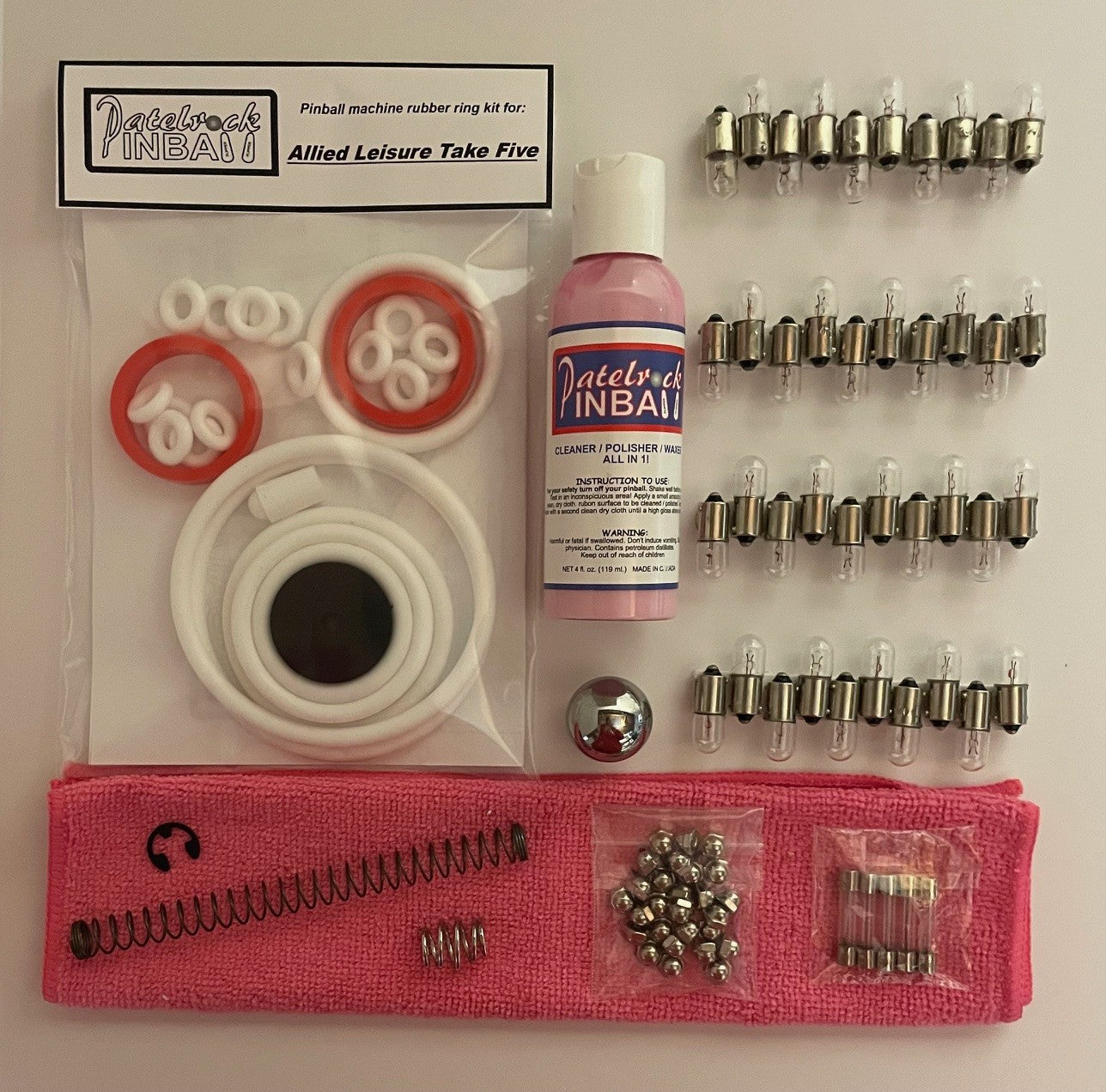 Allied's Leisure Take Five Pinball Machine Maintenance Kit