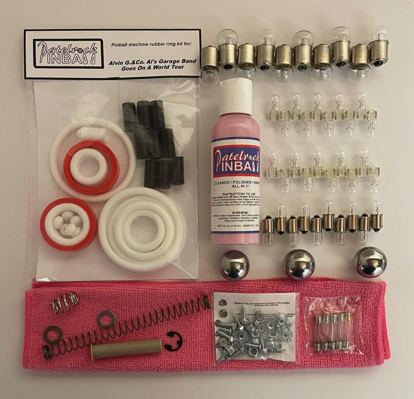 Alvin G. & Co Al's Garage Band Goes on a World Tour Pinball Machine Maintenance Kit