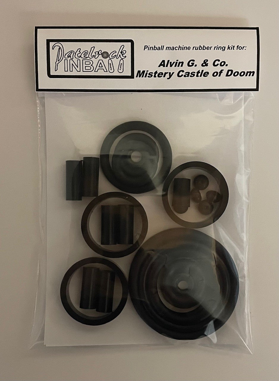 Alvin G.&Co Mystery Castle of Doom Pinball Machine Rubber Ring Kit