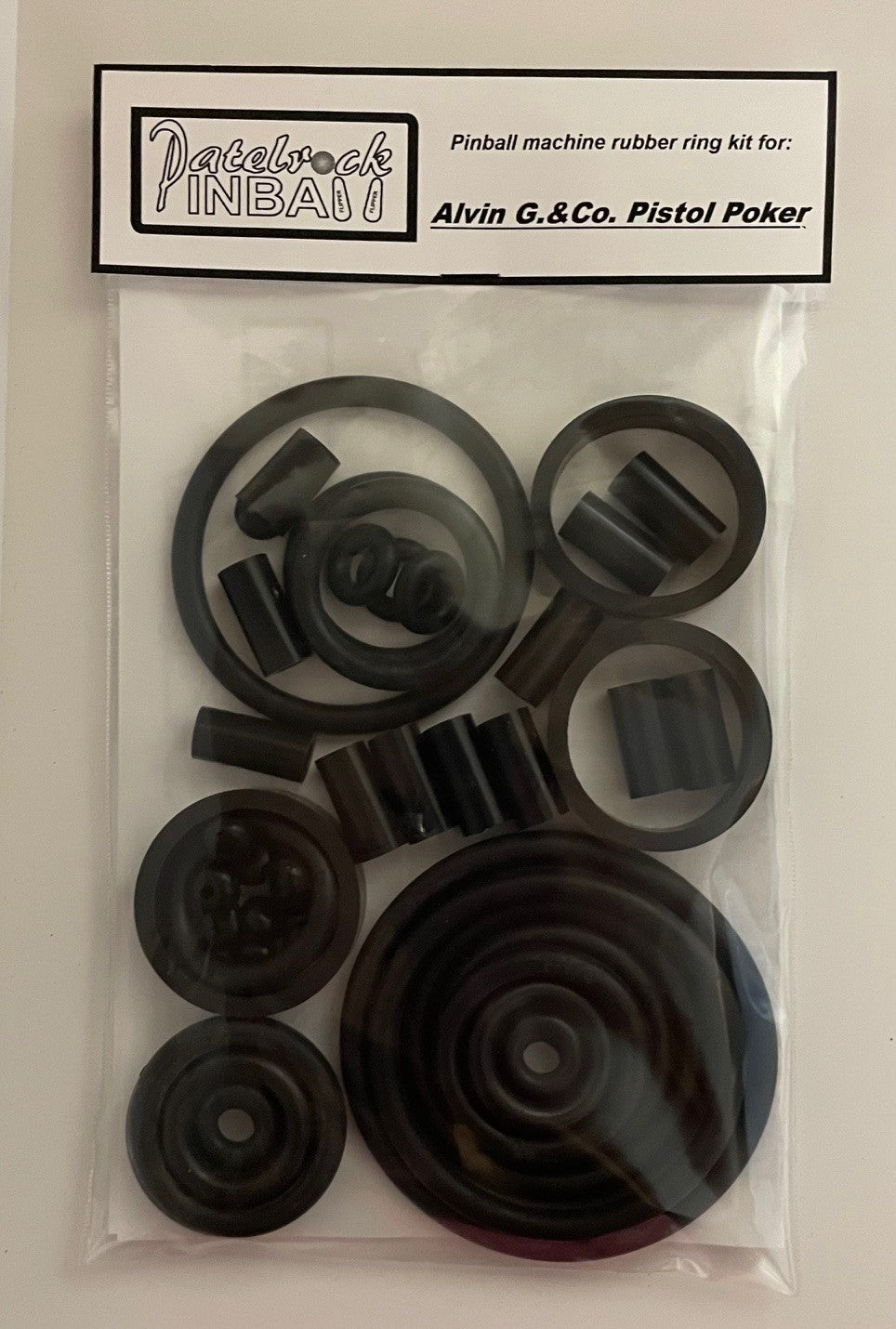 Alvin G. & CO. Pistol Poker Pinball Machine Rubber Ring Kit
