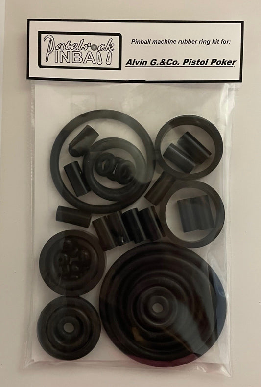 Alvin G. & CO. Pistol Poker Pinball Machine Rubber Ring Kit