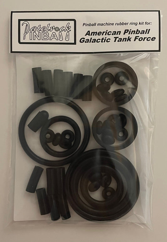 American Pinball Galactic Tank Force Pinball Machine Rubber Ring Kit