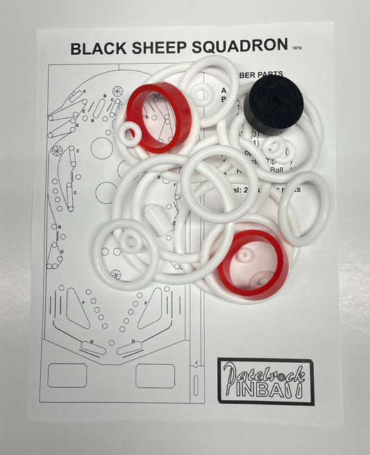 Astro Black Sheep Squadron Pinball Machine Rubber Ring Kit