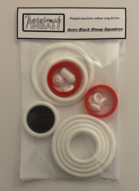 Astro Black Sheep Squadron Pinball Machine Rubber Ring Kit