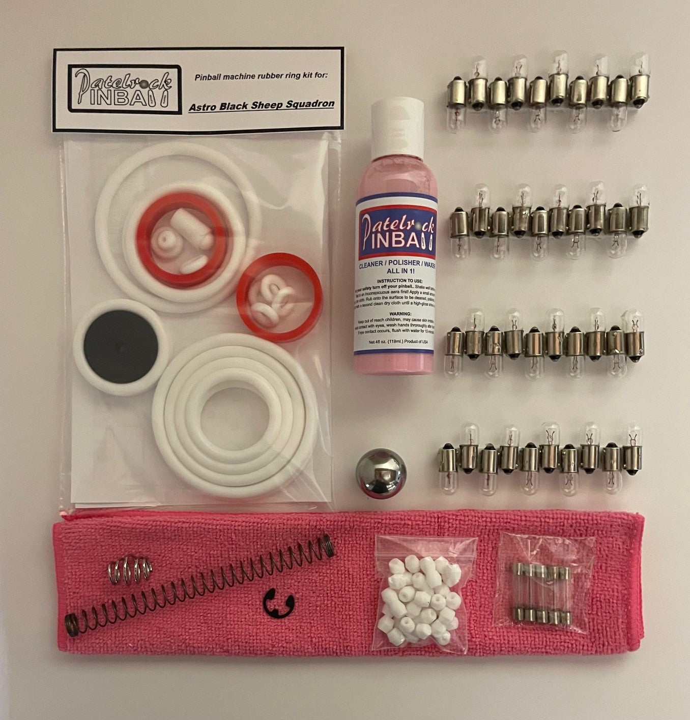 Astro Black Sheep Squadron Pinball Machine Maintenance Kit
