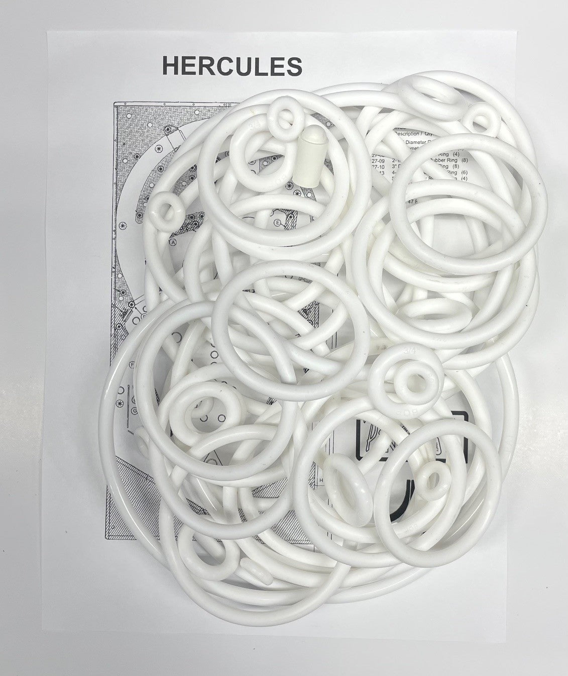 Atari Hercules Pinball Machine Rubber Ring Kit