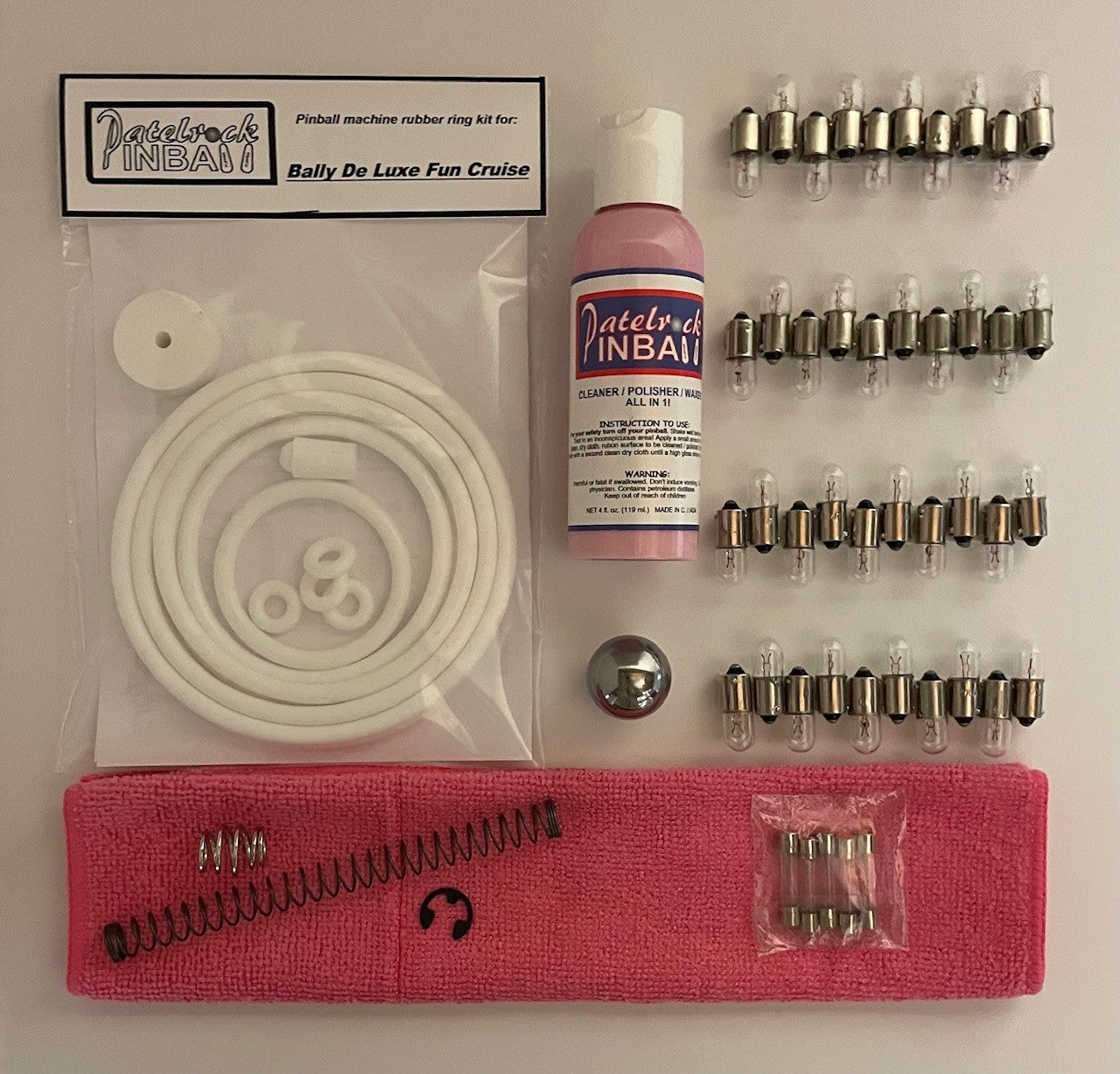 Bally De Luxe / Deluxe Fun Cruise Pinball Machine Maintenance Kit