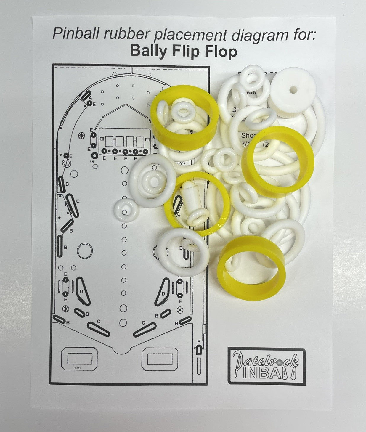 Bally Flip Flop Pinball Machine Rubber Ring Kit
