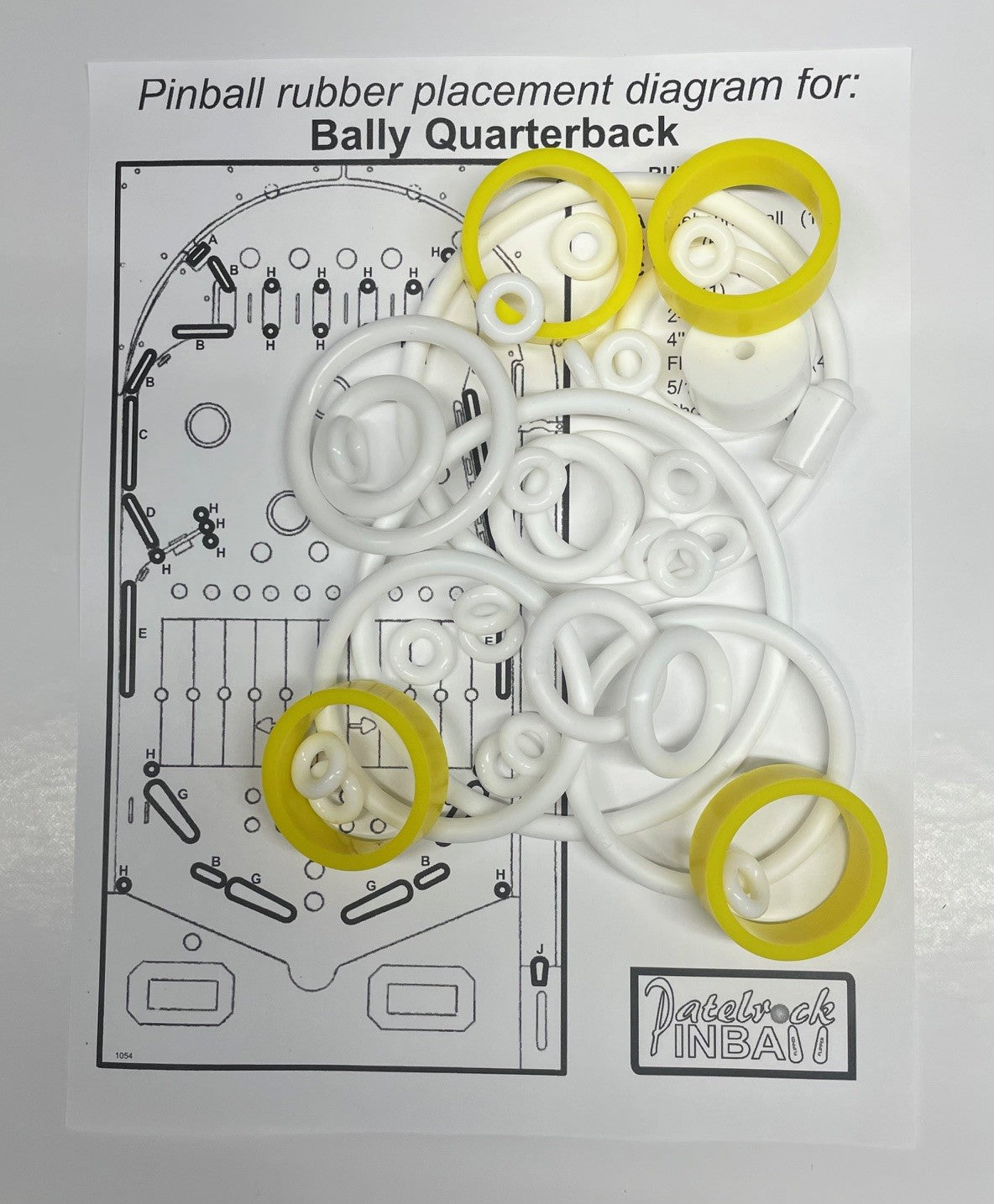 Bally Quarterback Pinball Machine Rubber Ring Kit