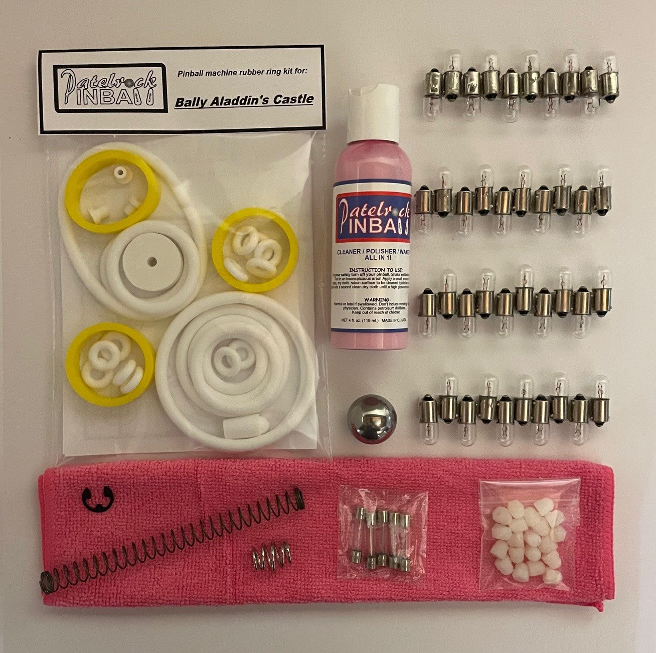 Bally Aladdin's Castle Pinball Machine Maintenance Kit