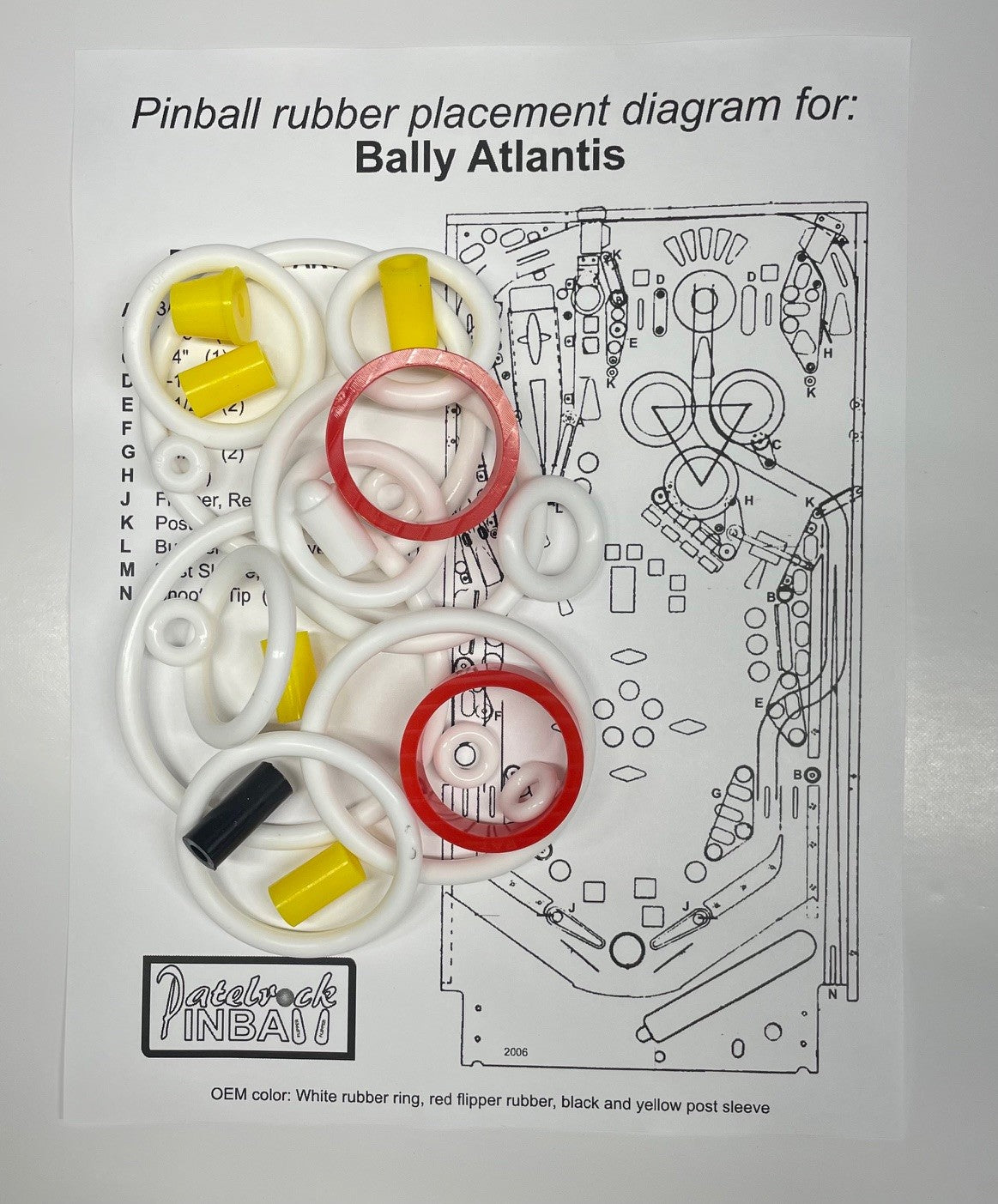 Bally Atlantis Pinball Machine Maintenance Kit