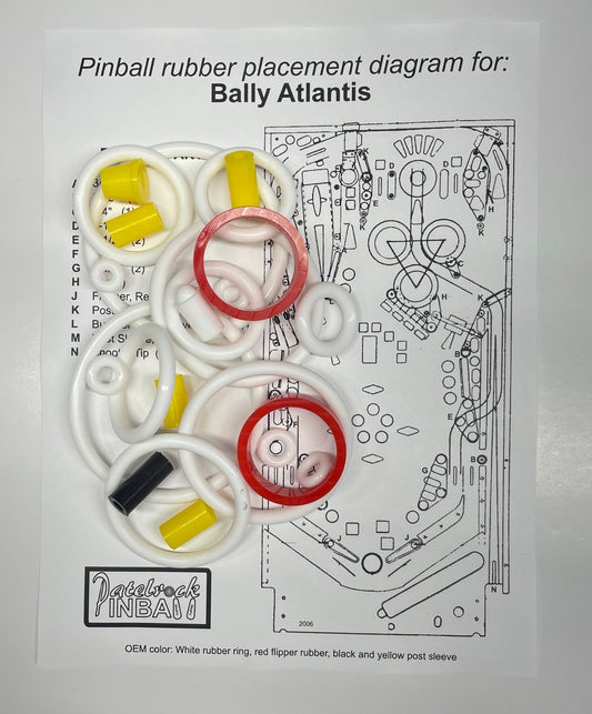 Bally Atlantis Pinball Machine Maintenance Kit