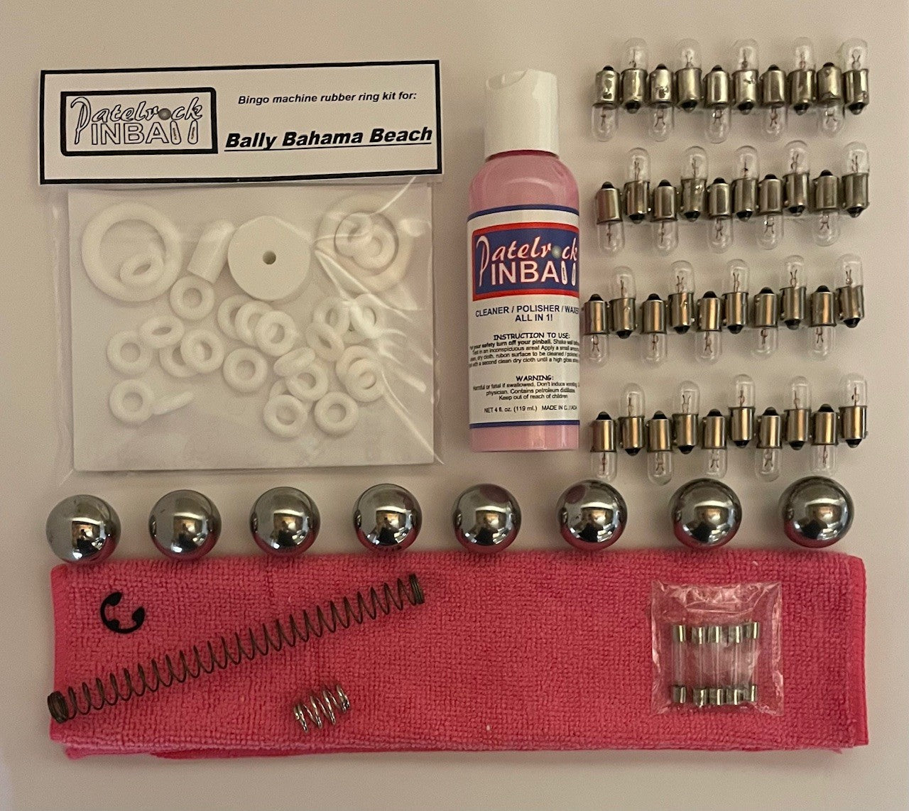 Bally Bahama Beach Bingo Machine Maintenance Kit